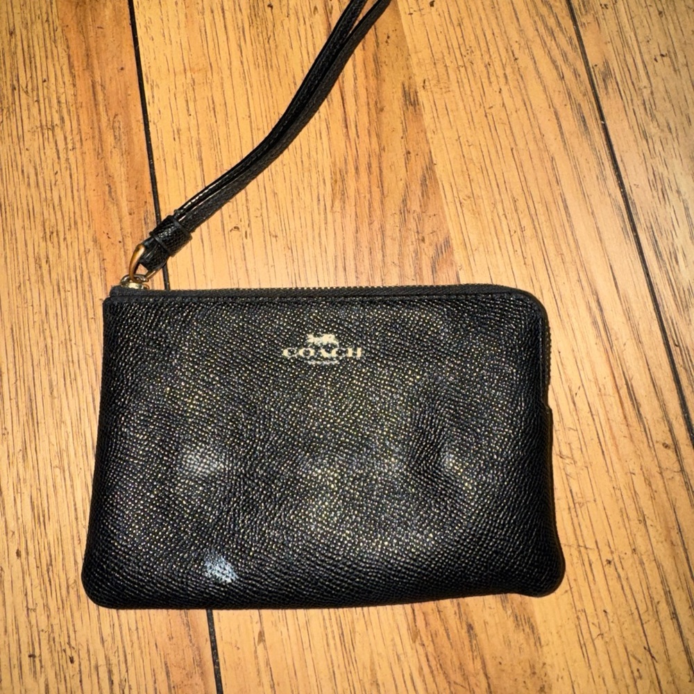 Coach Black Wristlet Wallet